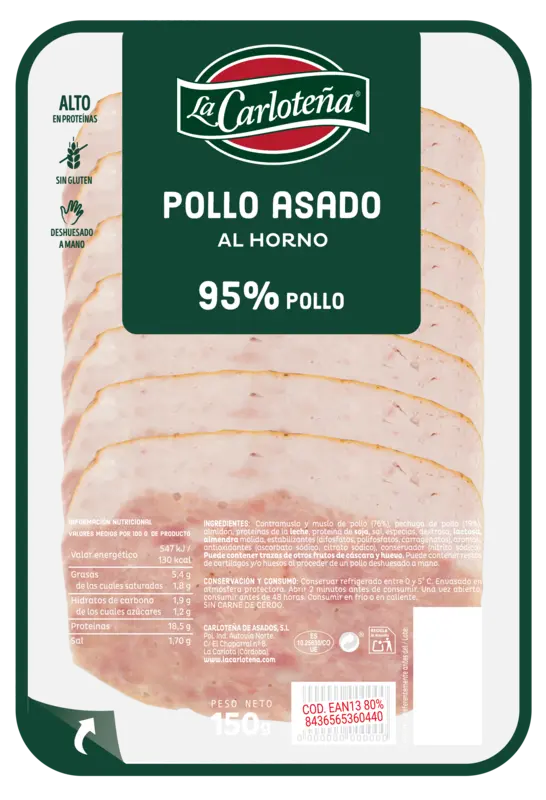 Pollo asado al horno